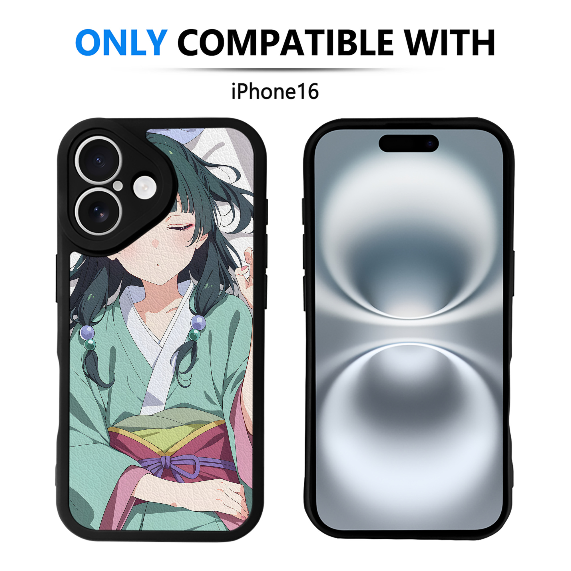 （画像用） 薬屋のひとりごと The Apothecary Diaries 【iPhone 16シリーズ対応】シリコンスマホケース（レザー調） 材質：シリコン